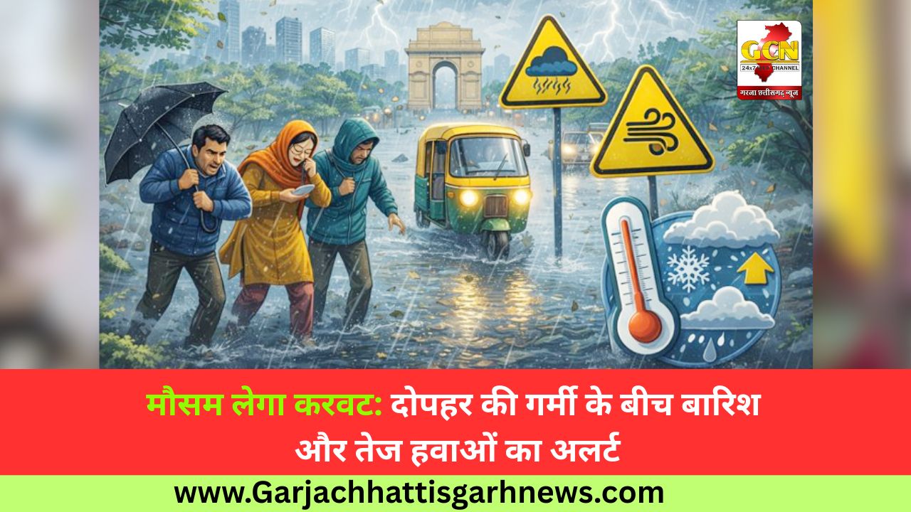 मौसम लेगा करवट: दोपहर की गर्मी के बीच बारिश और तेज हवाओं का अलर्ट मौसम लेगा करवट: दोपहर की गर्मी के बीच बारिश और तेज हवाओं का अलर्ट