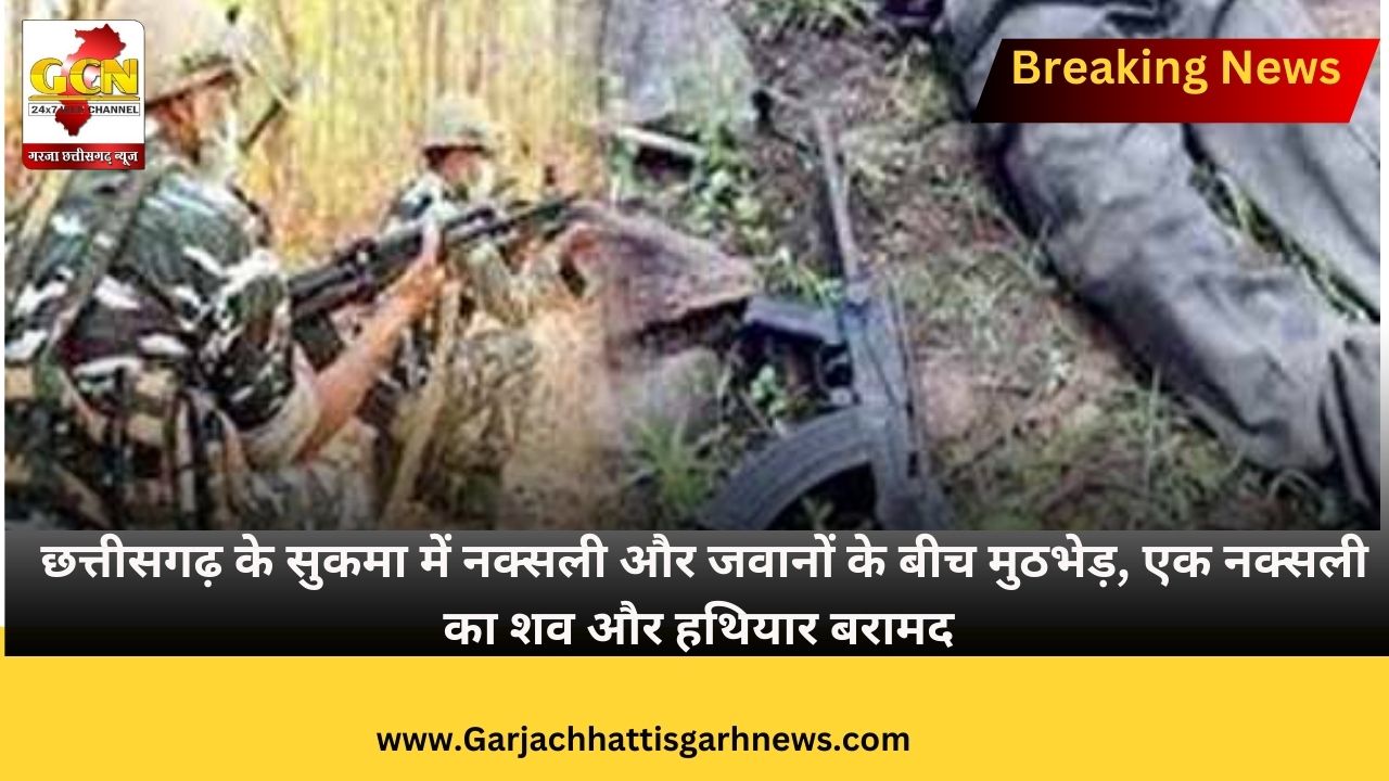छत्तीसगढ़ के सुकमा में नक्सली और जवानों के बीच मुठभेड़, एक नक्सली का शव और हथियार बरामद छत्तीसगढ़ के सुकमा में नक्सली और जवानों के बीच मुठभेड़, एक नक्सली का शव और हथियार बरामद