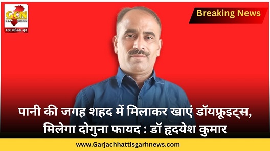 पानी की जगह शहद में मिलाकर खाएं डॉयफ्रूइट्स, मिलेगा दोगुना फायद : डॉ हृदयेश कुमार 