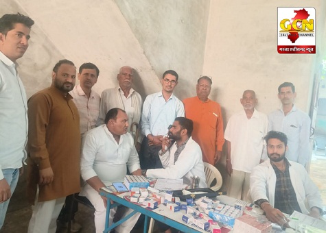 तिरखा कॉलोनी शिव मंदिर बल्लबगढ़ में तारा नेत्रालय द्वारा अखिल भारतीय मानव कल्याण ट्रस्ट के सौजन्य से  निशुल्क नेत्र जांच शिविर का आयोजन किया 