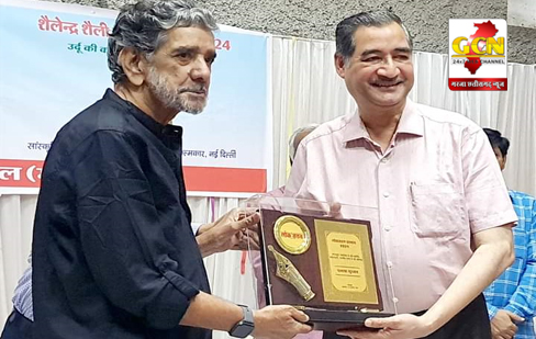 पलाश सुरजन 'लोकजतन सम्मान' से अभिनंदित, 'शैलेन्द्र शैली स्मृति व्याख्यान' में सुहेल हाशमी ने सुनाई उर्दू जबान की कहानी