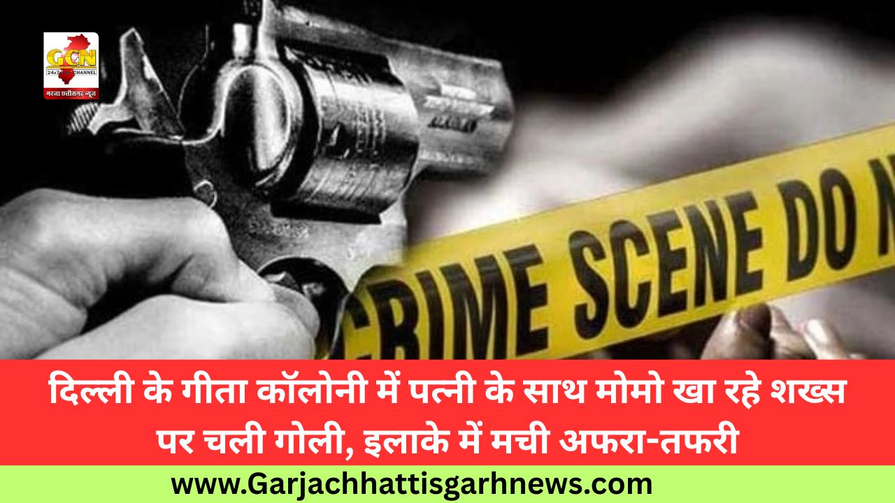 दिल्ली के गीता कॉलोनी में पत्नी के साथ मोमो खा रहे शख्स पर चली गोली, इलाके में मची अफरा-तफरी दिल्ली के गीता कॉलोनी में पत्नी के साथ मोमो खा रहे शख्स पर चली गोली, इलाके में मची अफरा-तफरी