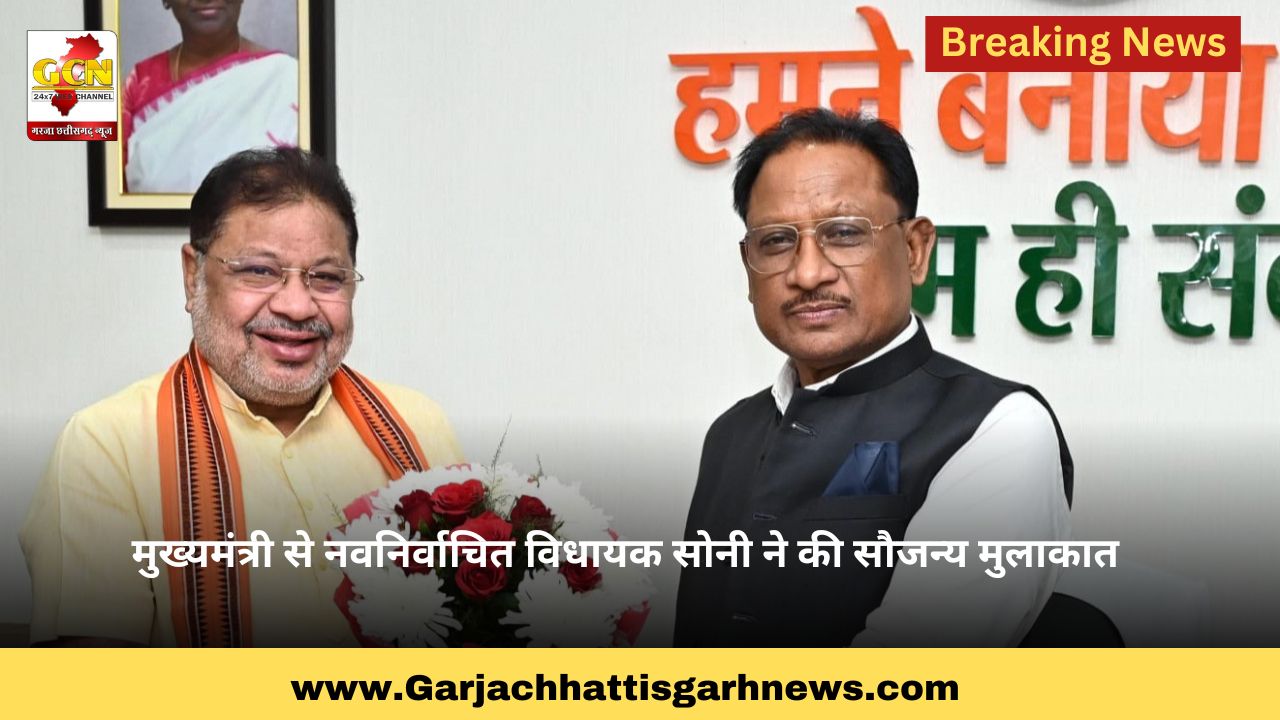 मुख्यमंत्री से नवनिर्वाचित विधायक सोनी ने की सौजन्य मुलाकात मुख्यमंत्री से नवनिर्वाचित विधायक सोनी ने की सौजन्य मुलाकात