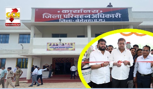 परिवहन मंत्री ने किया जिला परिवहन के नवनिर्मित भवन का लोकार्पण