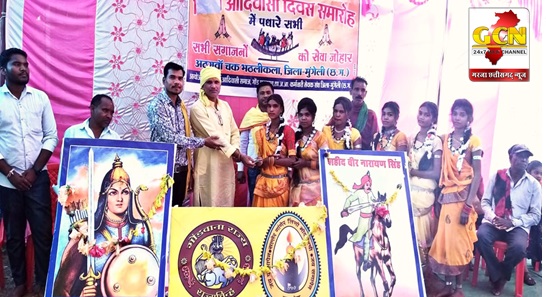 केन्द्रीय गोंड़ महासभा मुंगेली के निर्देशन में अठगवाँ चक भठलीकला का हुवा पुनर्गठन