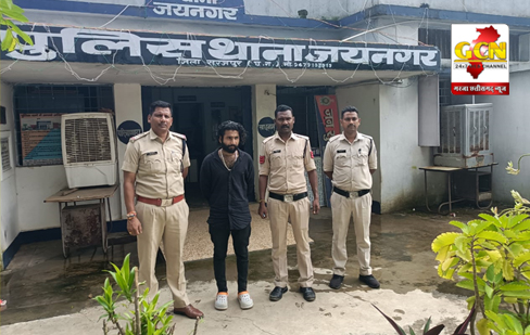 पेट्रोल पंप से पेट्रोल-डीजल लेकर बिना पैसा दिए भागने वाले व्यक्ति को थाना जयनगर पुलिस ने किया गिरफ्तार।