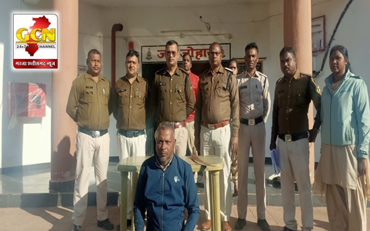 तलवार लहराकर ग्रामीणों को धमकाने वाले को दबोचा तलवार लहराकर ग्रामीणों को धमकाने वाले को दबोचा