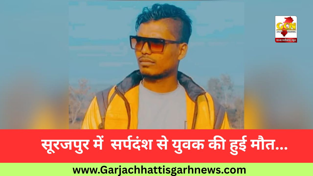 सूरजपुर में  सर्पदंश से युवक की हुई मौत...